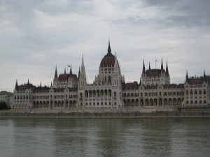 The Parlament buildings in Budapest