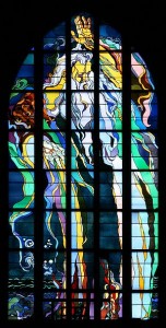 This is another Wyspianska stained-glass window in the St Francis’ Church in Krakow. 