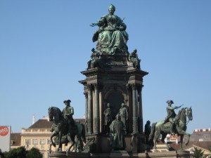 Hapsberg Queen Maria Theresa, with her army of dudes on horses, in Vienna