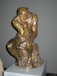 Rodin's "Thinker" taking a dump at the Ny Carlsberg Glyptotek.