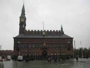 City hall, 1m shorter than Stockholm's.  Guess which was built first?