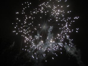 Fireworks at the invigning