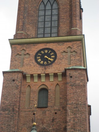 The riddarholmkyrkan clocktower