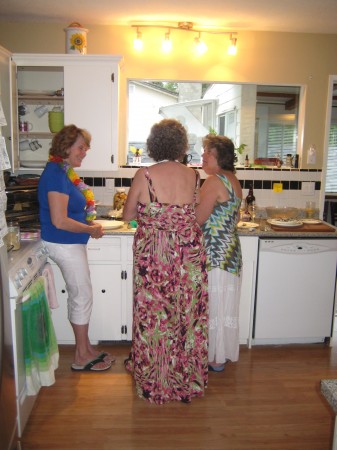 Ladie's conference in the kitchen