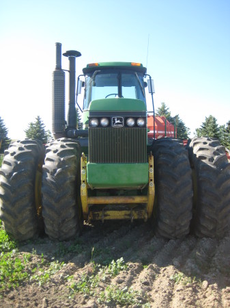 The front view of king tractor
