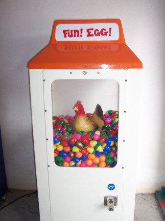Something like this, but even more like the living chicken. Anyone remember this?