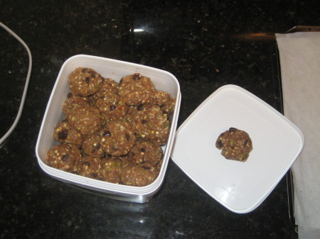 Coconut date balls with buckwheat and seeds