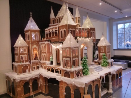 The most massive gingerbread house - about 7 feet tall 