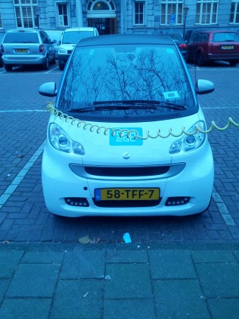 In Amsterdam the Car2gos are electric! 