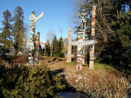 The best collection of totems, complete with interpretive signs!