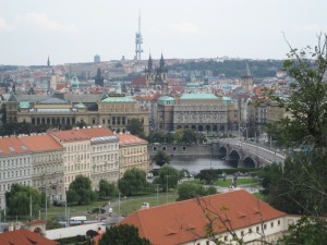 Overlooking the city from the castle side