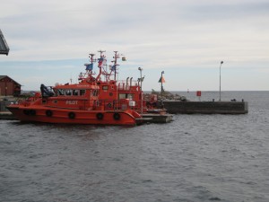 Some big rescue boats owned by the SjÃ¶fartsverket (Swedish Maritime Administration)