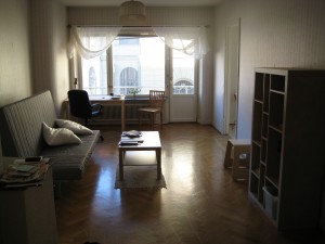 â€œAfterâ€ pictureâ€¦ here is the apartment with some furniture in it.  It has even more now!