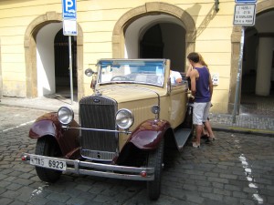 This car was used for tours of the Prague city centre.