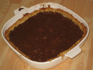 Square-ish pumpkin pie