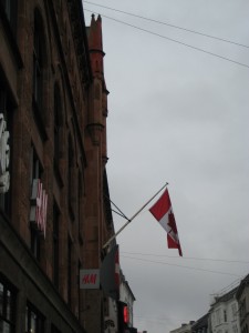 Canadian Embassy right beside the H&M.  Nice to see the Maple Leaf again.