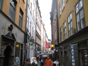 Narrow street in Gamla Stan