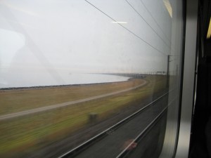 On a foggy day, the 16-km great belt link bridge looks like a bridge to nowhere.