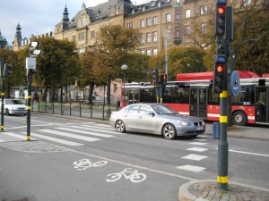 Bike lanes in Stockholm