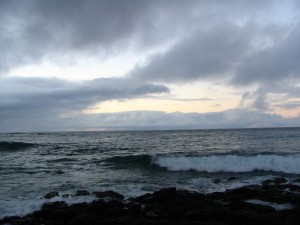 Here is a moody beach photo Graham took in the morning