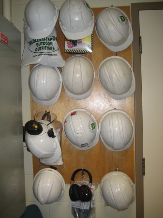 Hardhat pegboard