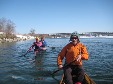 Mike, Fiona, and Kenzie, born Saskatchewaners and used to this type of thing.  Look at those smiles!