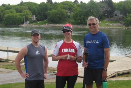 Mark, Randy and I getting ready for workout part II. 