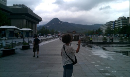 A map in one hand and a camera in the other.  Those weren't the only things that identified me as a tourist in Seoul, but they helped!