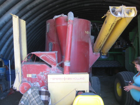 The feed mill.  This one dates to the 1970s and chops up hay and crushes grains to make animal feed. 