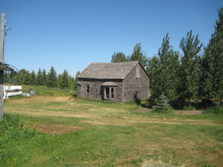 The old shake and shingle farmhouse