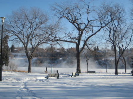 Why wouldn't the benches be full on a sunny day like this one? 