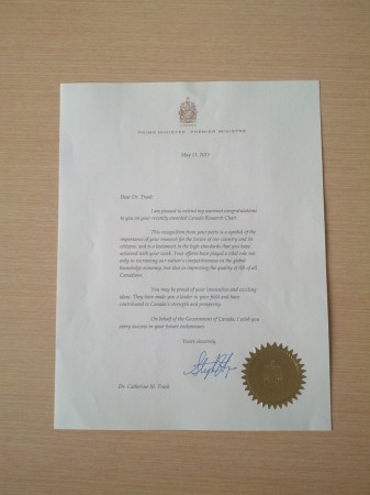 Letter from the Prime Minister. This isn't even a humble-brag, it's straight-up! 
