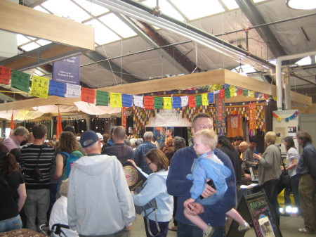 The farmer's market turns into a temple