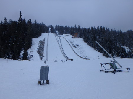 The scary-scary ski jumps