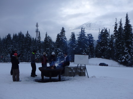 Warming fires throughout the trail system - (almost) Swedish style!