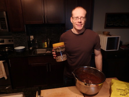 Graham making home-made power bars