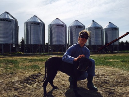 Trixie the friendly farm dog